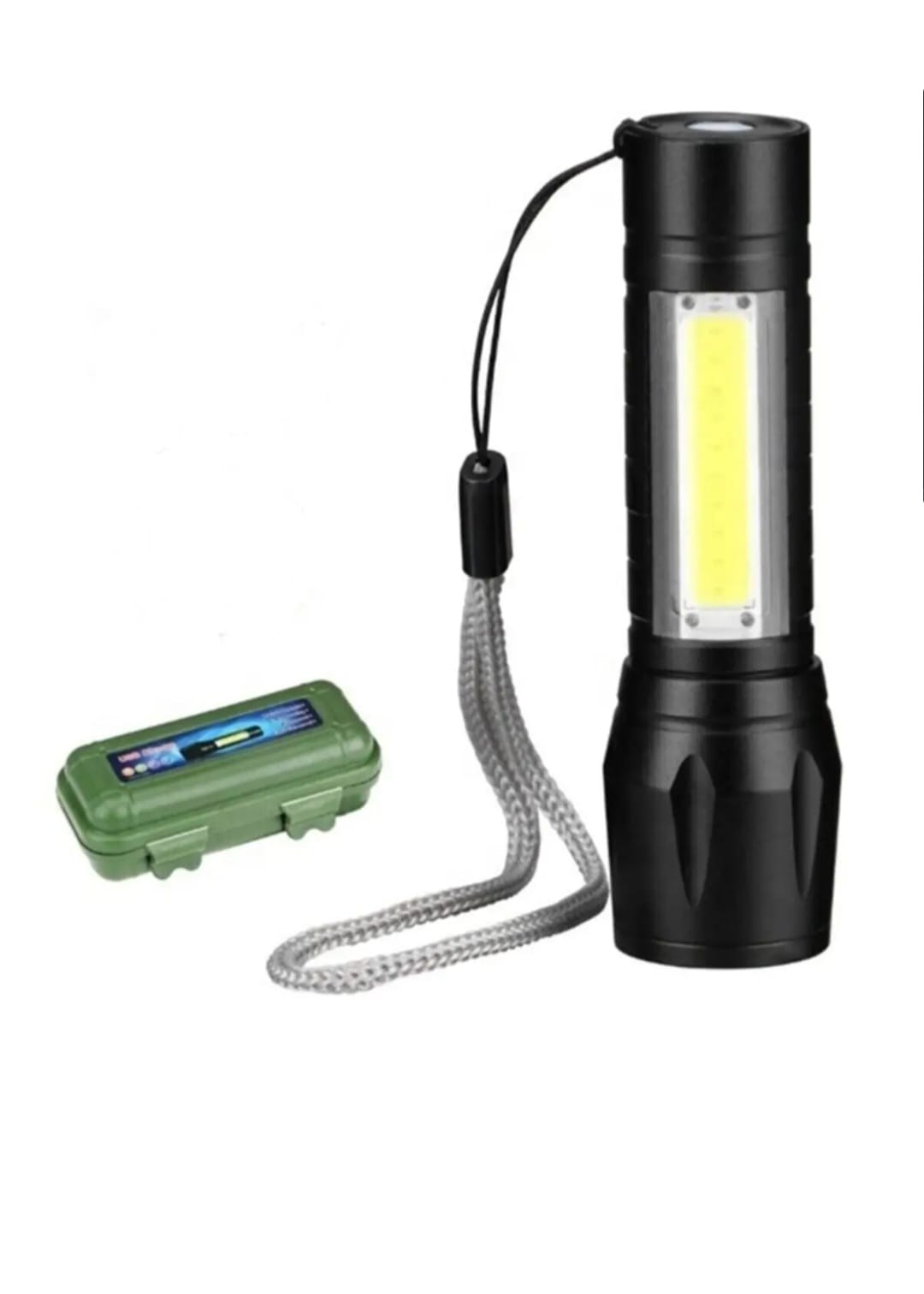 Usb Şarjlı Zoomlu Mini El Feneri 
